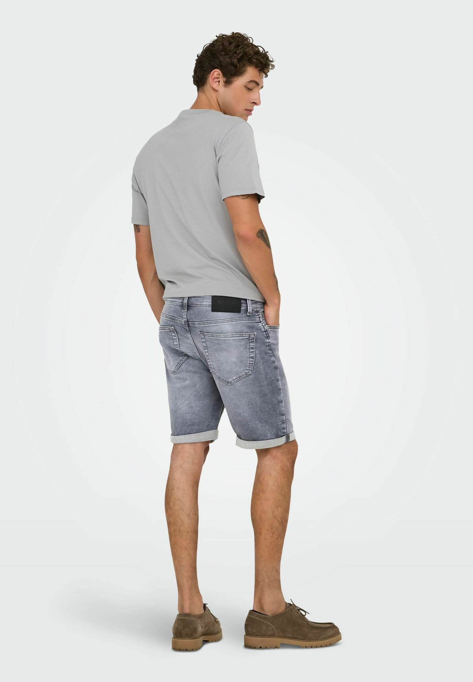 Only & Sons Herren Jeans-Shorts Slim Fit – Dehnbar, 5-Pocket, Perfekt Für Den Sommer