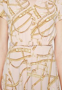 Lauren Ralph Lauren EARNEST SHORT SLEEVE DAY DRESS - Vestido de dia - pink/tan/multi