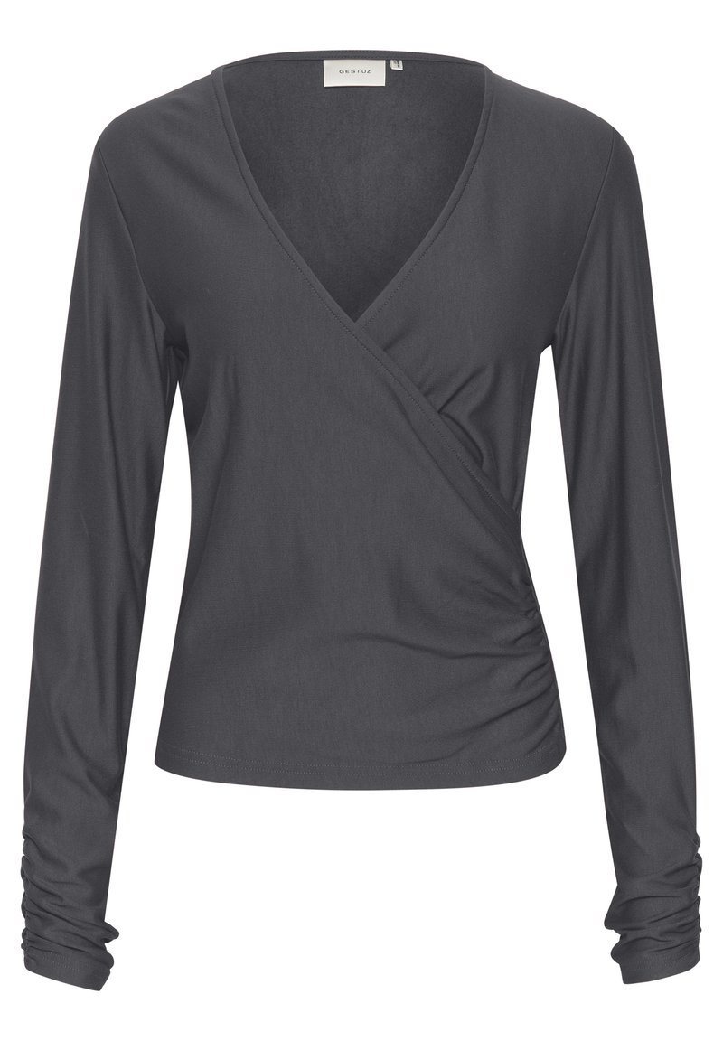 Gestuz Longsleeve donkergrijs Gestuz Longsleeve donkergrijs