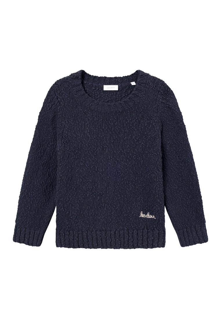 Les Deux ERROL ROUNDNECK - Stickad tröja - dark navy