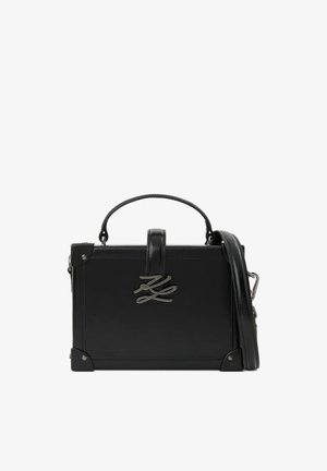 KARL LAGERFELD, K/AUTOGRAPH DROP SMALL TRUNK - Дамска чанта - black-gunmetal