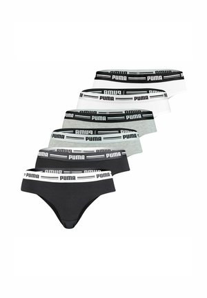 SOFT GUMMIBUND LOGO 6ER PACK - Slip - schwarz/grau melange/weiß