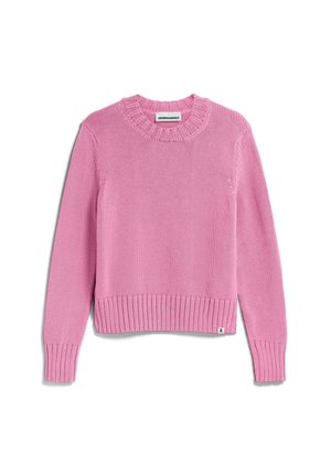 Stickad tröja - pink