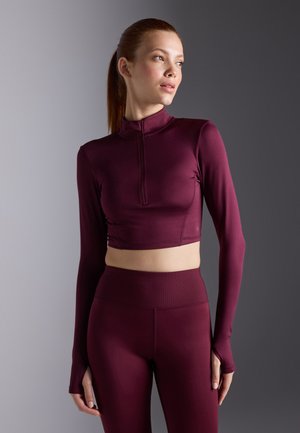 Long sleeved top - bordeaux
