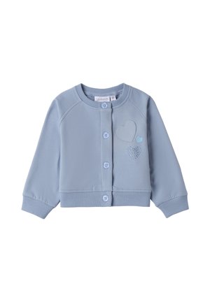 LONG-SLEEVED OPEN - Felpa con zip - azzurro
