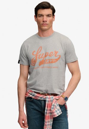 Superdry & Co, SUPERDRY VINTAGE SCRIPT T-SHIRT.. - Camiseta estampada - stone marl