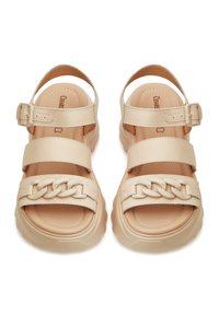 Cesare Gaspari Sandalias con plataforma - beige