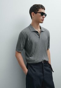 Massimo Dutti - Polo shirt - blue-grey Thumbnail Image 1