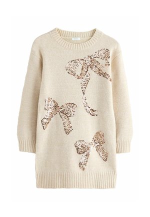 REGULAR FIT - BOW EMBELLISHED  - Neulemekko - ecru