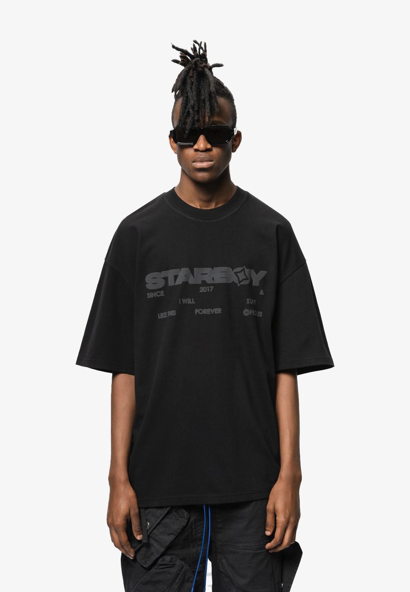 PEQUS STARBOY LOGO UNISEX TShirt print black/schwarz Zalando.de