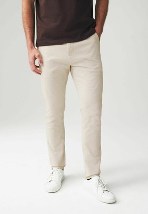 STRAIGHT FIT STRETCH - Chino-püksid - ecru white