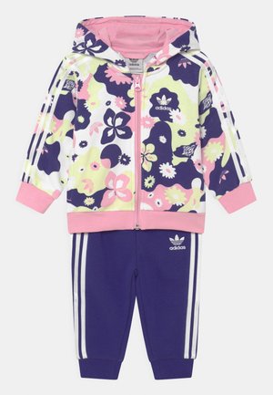 HOODIE SET - Tuta - white/true pink/almost lime/legacy indigo