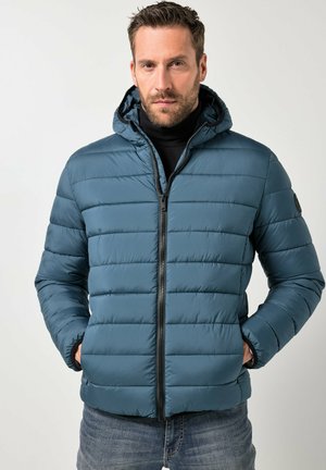 QUILTED HOOD LOOK - Talvitakki - deep blue