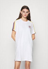 adidas Originals - STRIPES SPORTS INSPIRED REGULAR DRESS - Jersey dress - white/multicolor Thumbnail Image 1
