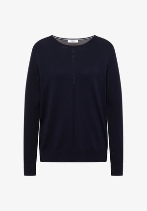Cecil, BASIC PULLOVER MIT RUNDHALS IN UNIFARBE - Trui - urban dark blue