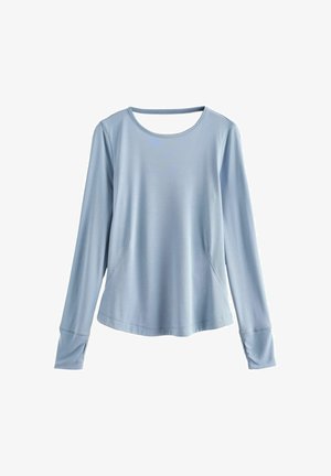 OPEN BACK SOFT TOUCH - Top dugih rukava - pale blue