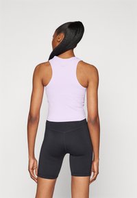 Nike Performance ONE FITTED CROP TANK - Top - lilac bloom/black