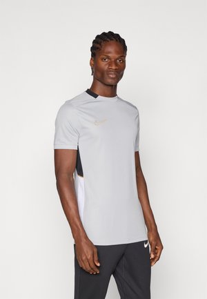 TOP - Bluză sport - light smoke grey/black/white/metallic gold-coloured
