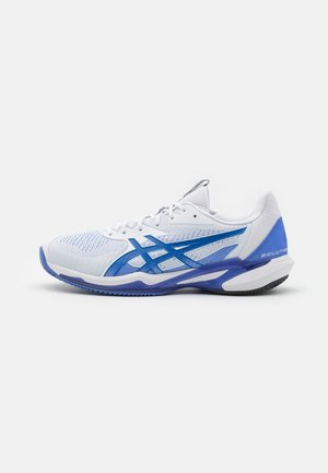 SOLUTION SPEED FF 3 CLAY - Clay court tennis shoes - white/tuna blue