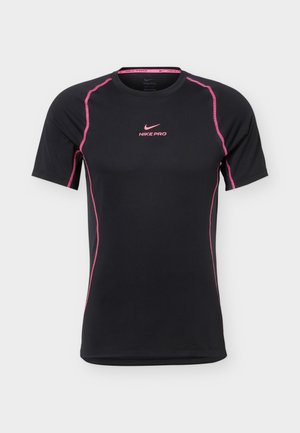 Nike Performance, Αθλητικό μπλουζάκι - black/hyper pink