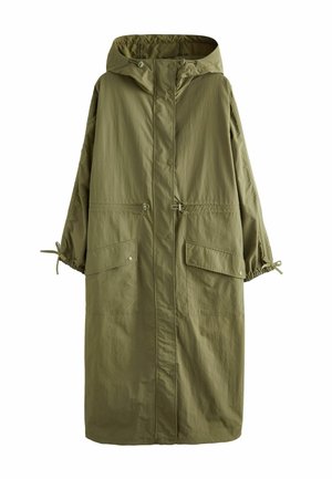 Next LONGLINE SHOWER RESISTANT REGULAR FIT - Impermeable - khaki green