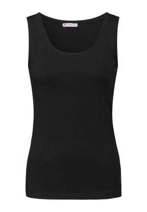 BASIC IN UNIFARBE - Top - schwarz