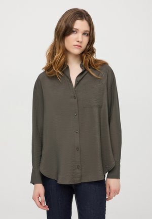 Terranova CON TASCHINO FRONTALE - Camicia - verde militare scuro