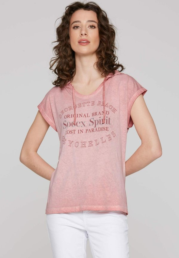 MIT GLITTER PUFFPRINT - Kapuzenpullover