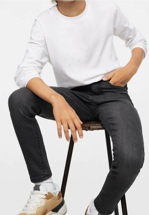 Mango Kids, Jean slim - black denim