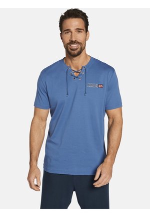 Jan Vanderstorm DOPPELPACK  MAYKO - T-Shirt print - dunkelblau royal blau