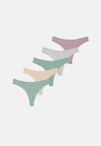 Niewybrane, mauve/grey melange/apricot/sage/sage base printed