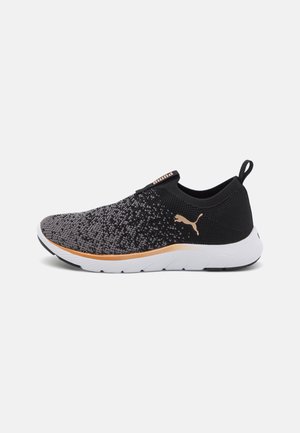 SOFTRIDE REMI SLIP-ON - Training shoe - black/gold/cool dark gray