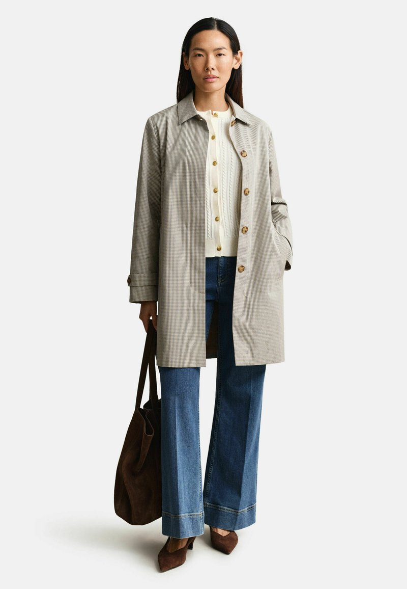 GANT CHECKED CAR - Krátký kabát - oat beige