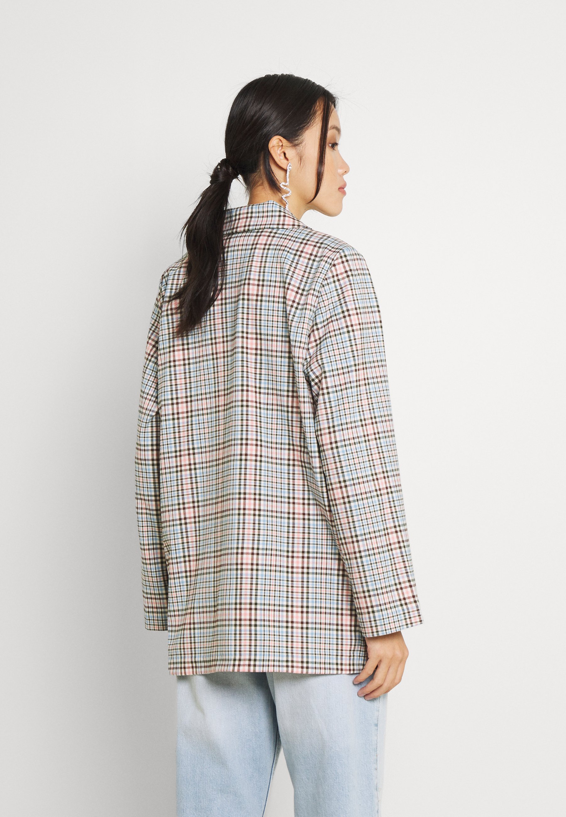 monki checked jacket
