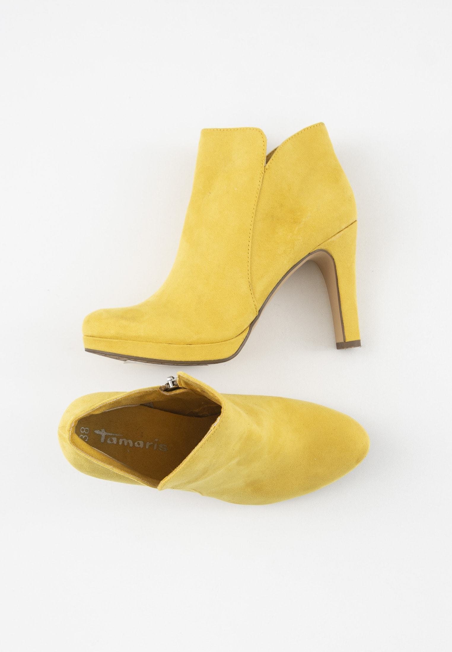 Tamaris Enkellaarsjes met hoge hak yellowGeel Zalando.nl Tamaris Enkellaarsjes met hoge hak yellowGeel Zalando.nl