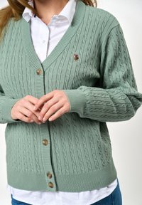 U.S. Polo Assn. GILL - Kardigan - green milliue