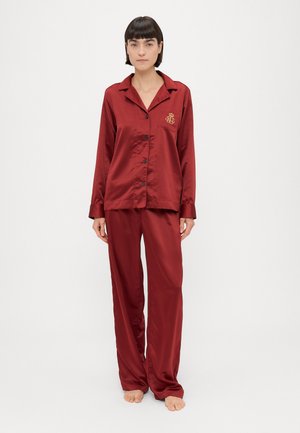 NOTCH COLLAR PAJAMA - Nachtwäsche Set - red