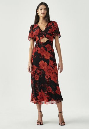 SÁVEL LEXIE MIDI  - Day dress - red vintage bloom