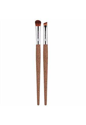 COFFEE GROUND 2 PIECE MAKE UP EYE BRUSH SET WITH BIONIC FIBRES - Makeup brush - copper