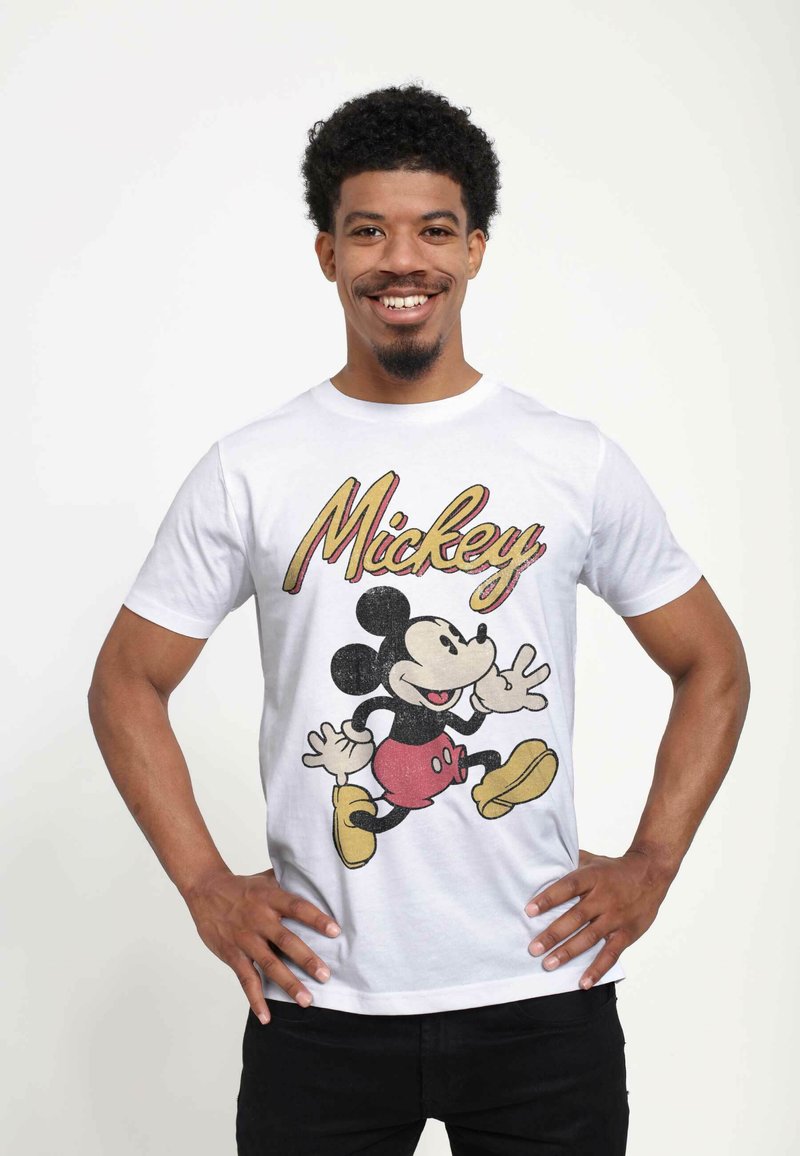 Disney MICKEY CLASSIC VINTAGE MICKEY UNISEX - T-shirt med print - white