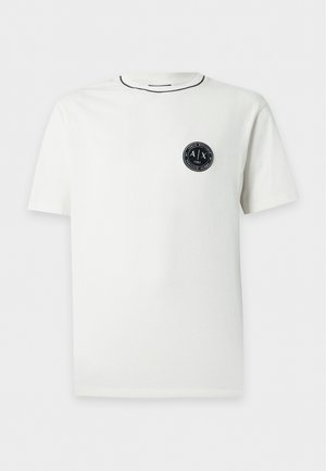 Armani Exchange, REGULAR - Обикновена тениска - vintage off white