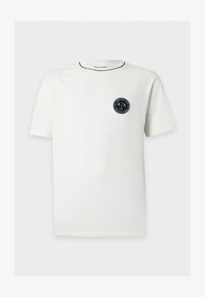 Armani Exchange, REGULAR - Обикновена тениска - vintage off white