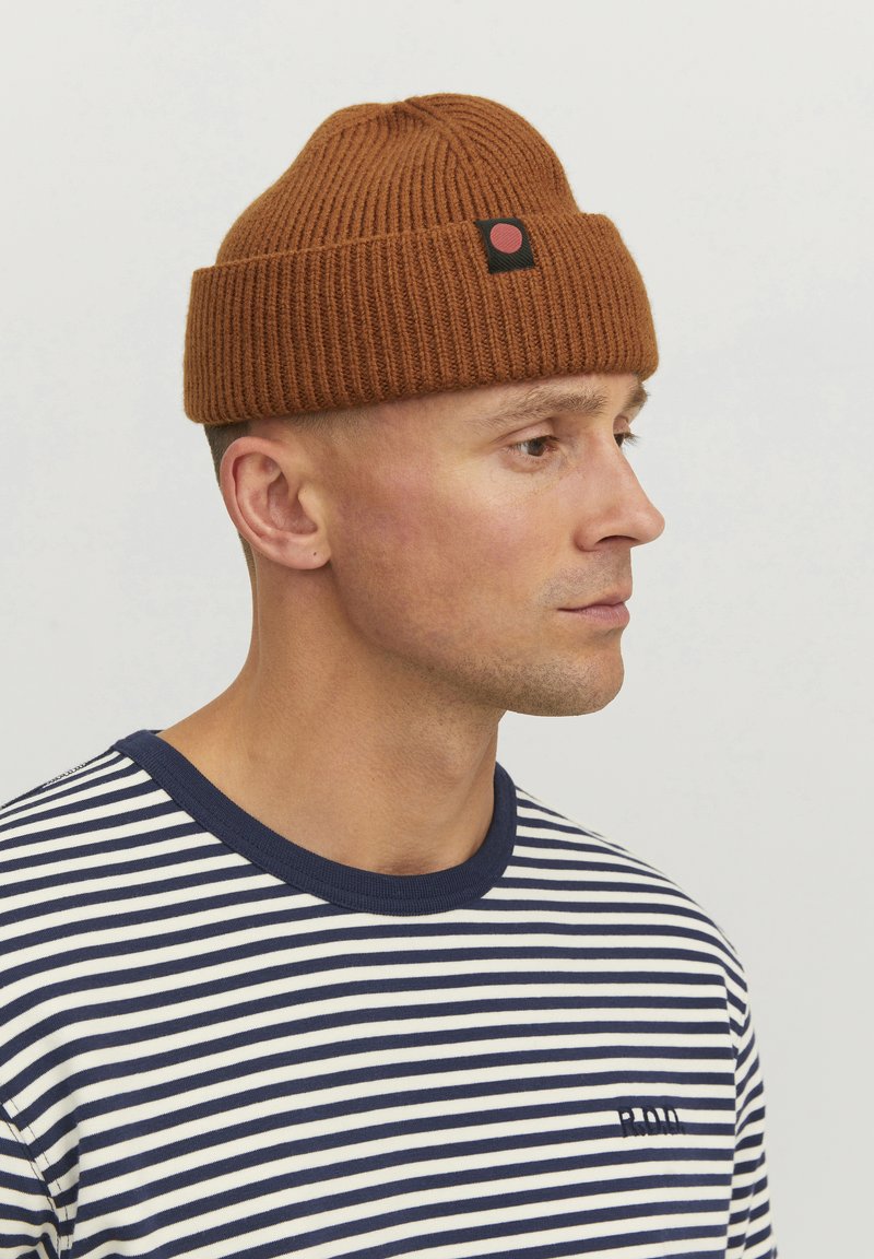 Jack & Jones JACROYAL - Kootud müts - caramel cafã