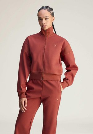 Zip-up sweatshirt - burnt sienna