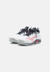 Mizuno WAVE MOMENTUM 3 - Scarpe da pallavolo - white/salsa/black