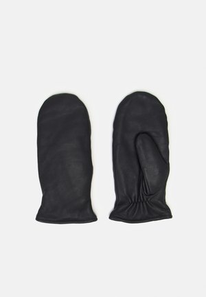 Mitten lammeskindsluffer - Black main image 1