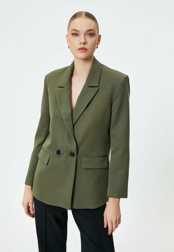 POCKET DETAIL BUTTONED DOUBLE  - Blazer - khaki