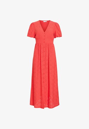 VILA, Maxi VIKAWA Short sleeved - Maxikjole - hibiscus