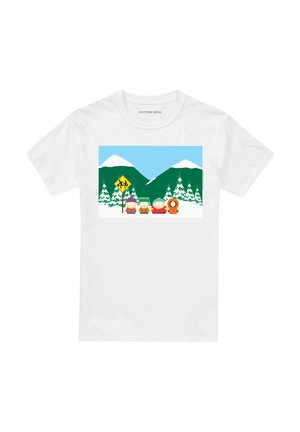 T-Shirt print - mottled light grey