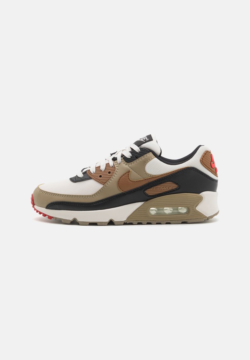 Nike Sportswear AIR MAX 90 - Tenisice - phantom/light british tan/black/fire red/khaki/sail